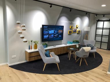 Blick ins Wohnzimmer